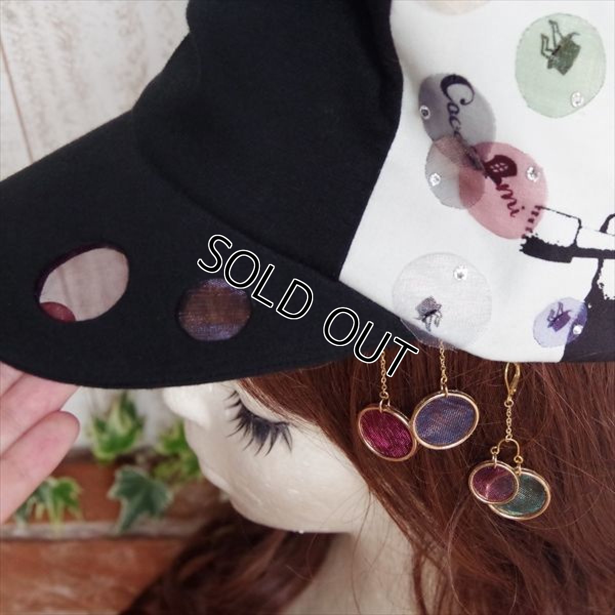 画像9: シャッポん玉(キャスケット)/ブラック (9)