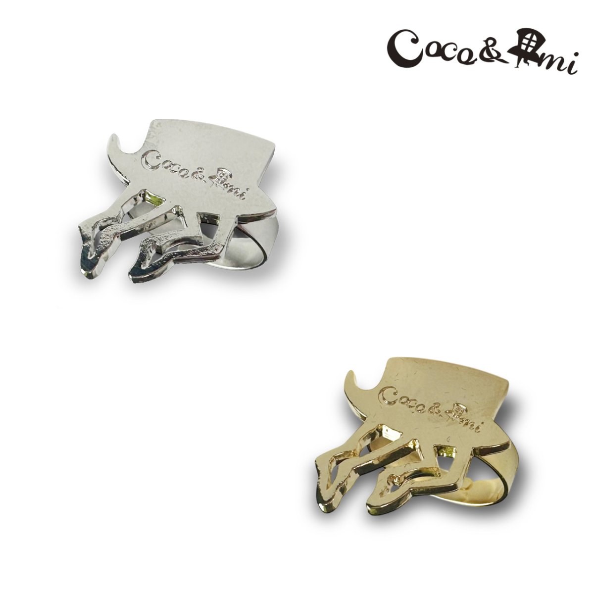 画像2: 帽子くんリング(フリーサイズ)シルバー (2)