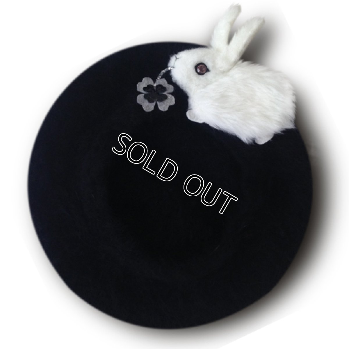 画像1: 飴ージング！ウサギダーマン/ベレー(ブラック) (1)