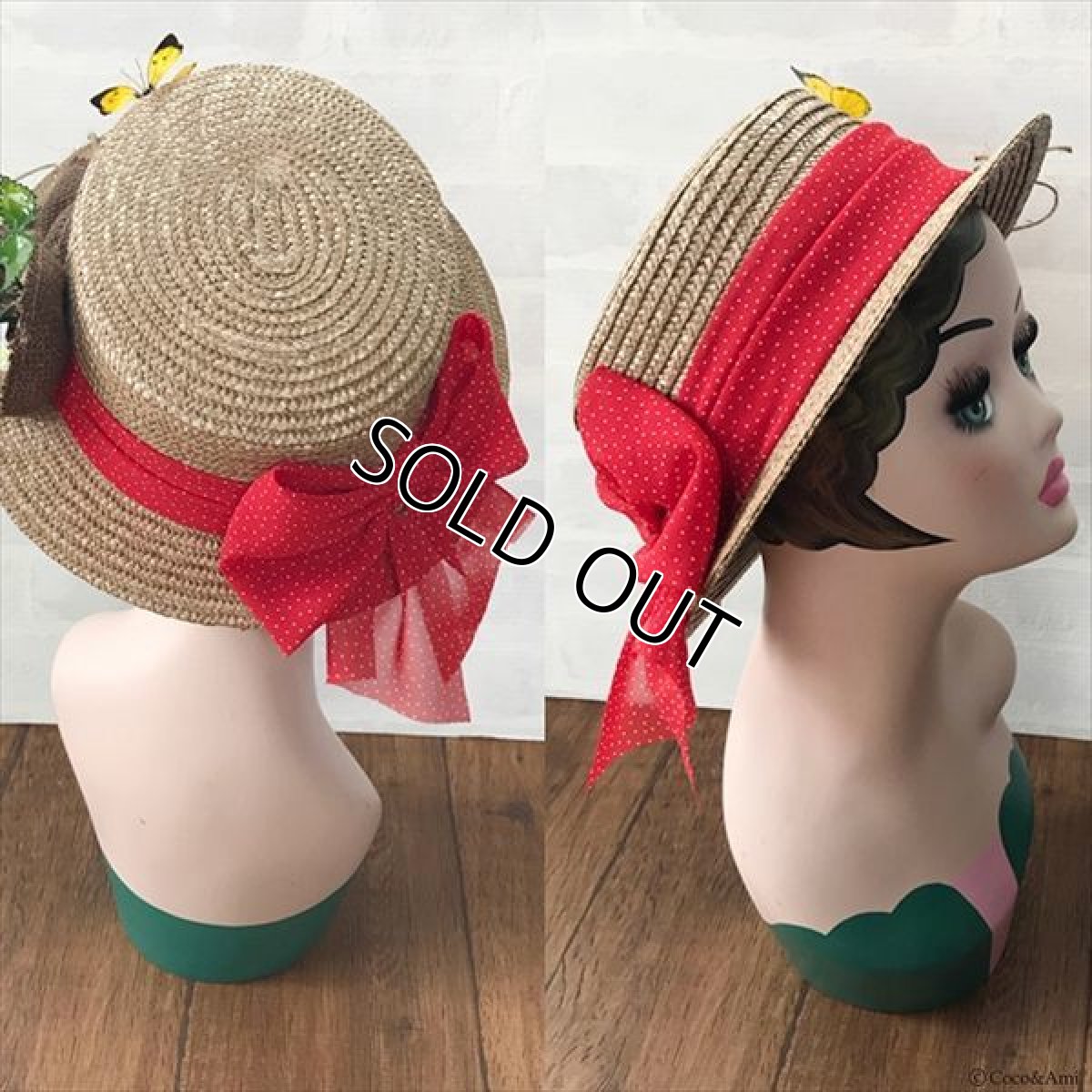 画像5: ストロー(ベリー)ハット(モカ×モンキチョウ) (5)