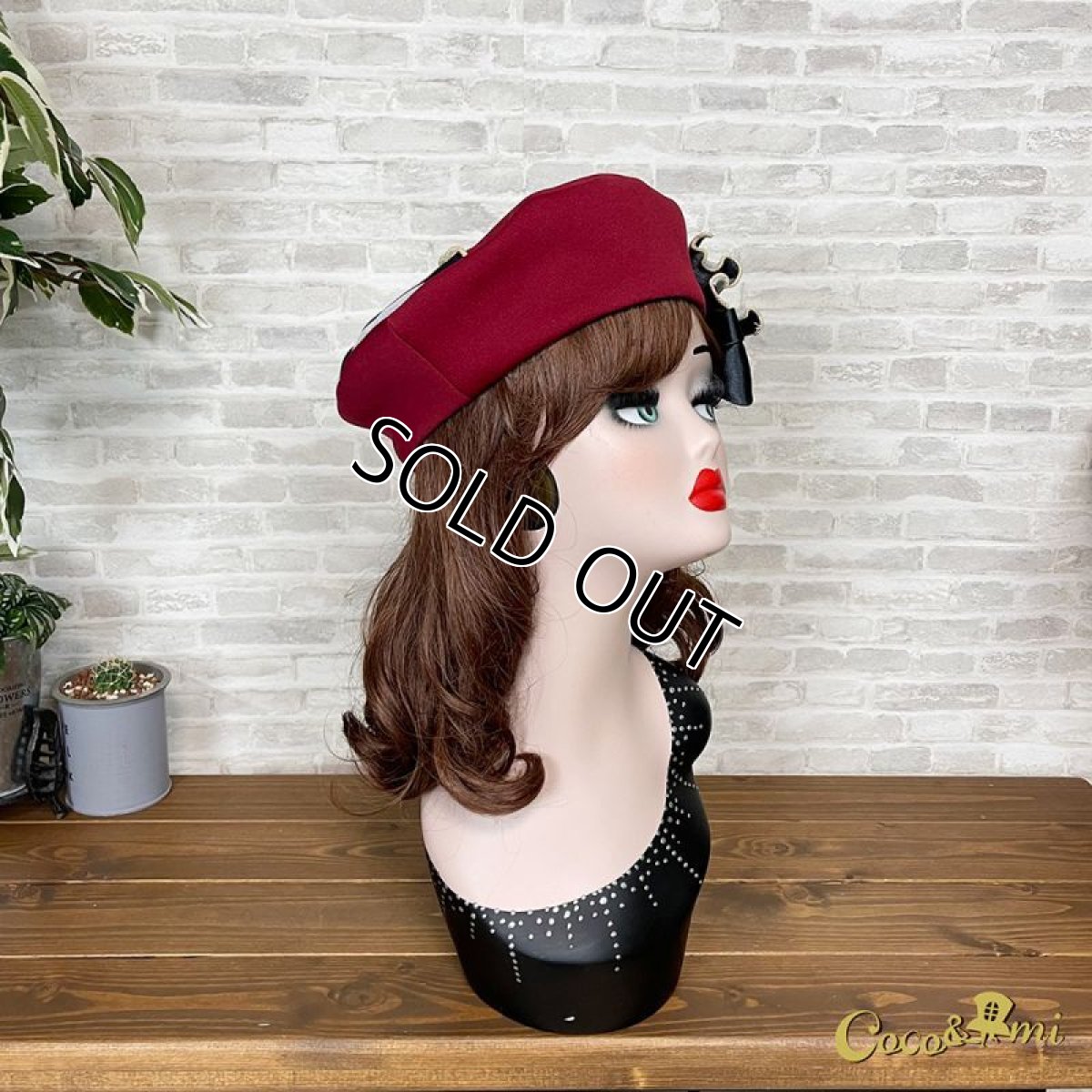 画像3: すとら〜いぷ真っ赤〜ベレ〜！(赤) (3)