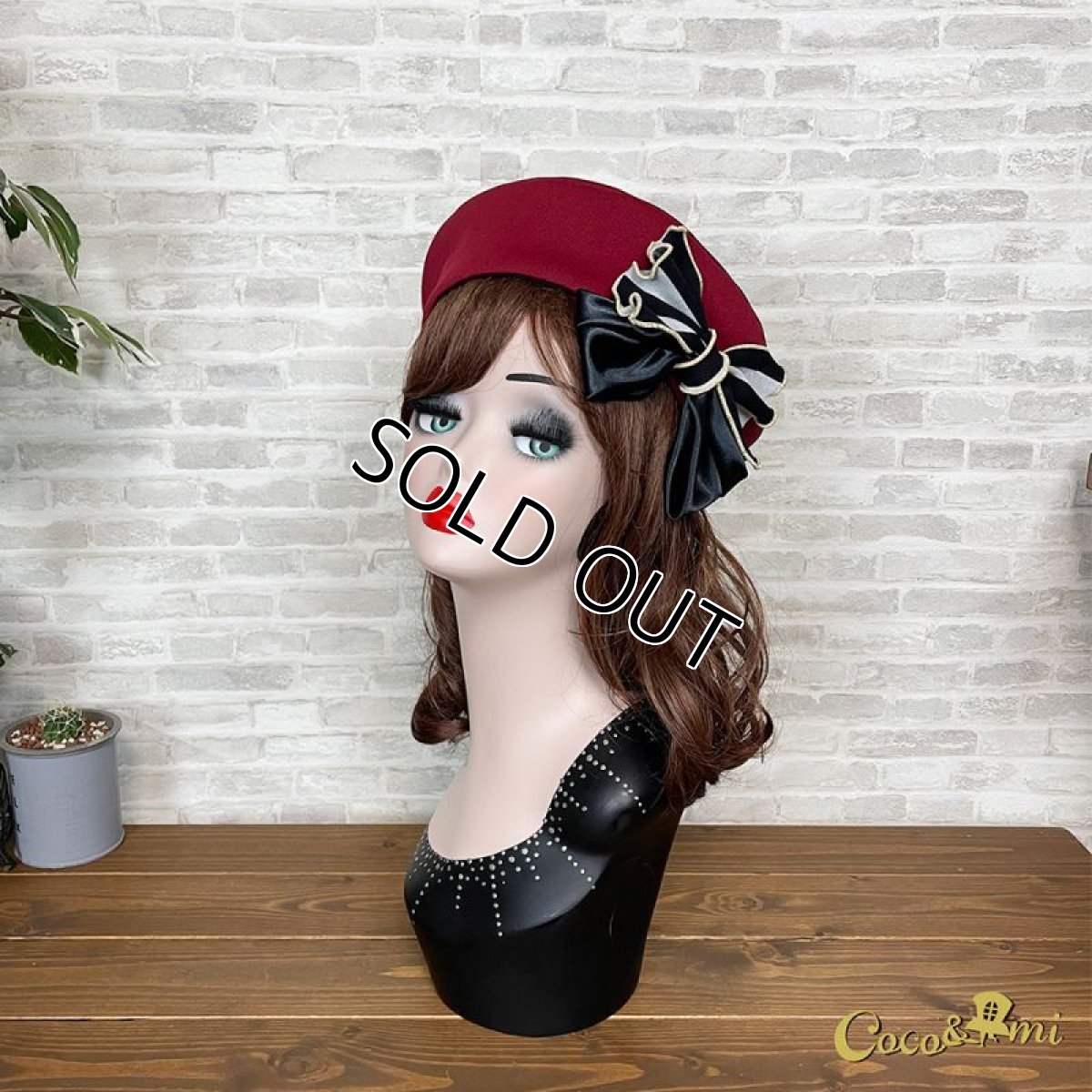 画像4: すとら〜いぷ真っ赤〜ベレ〜！(赤) (4)