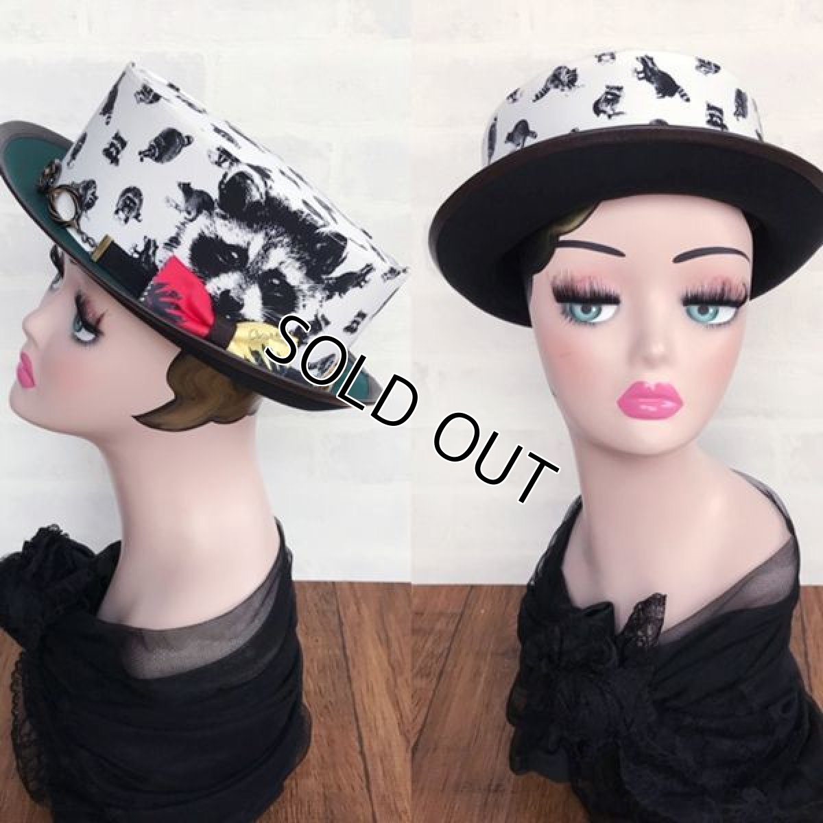 画像2: アライグマタスカル/ハット(ホワイト) (2)