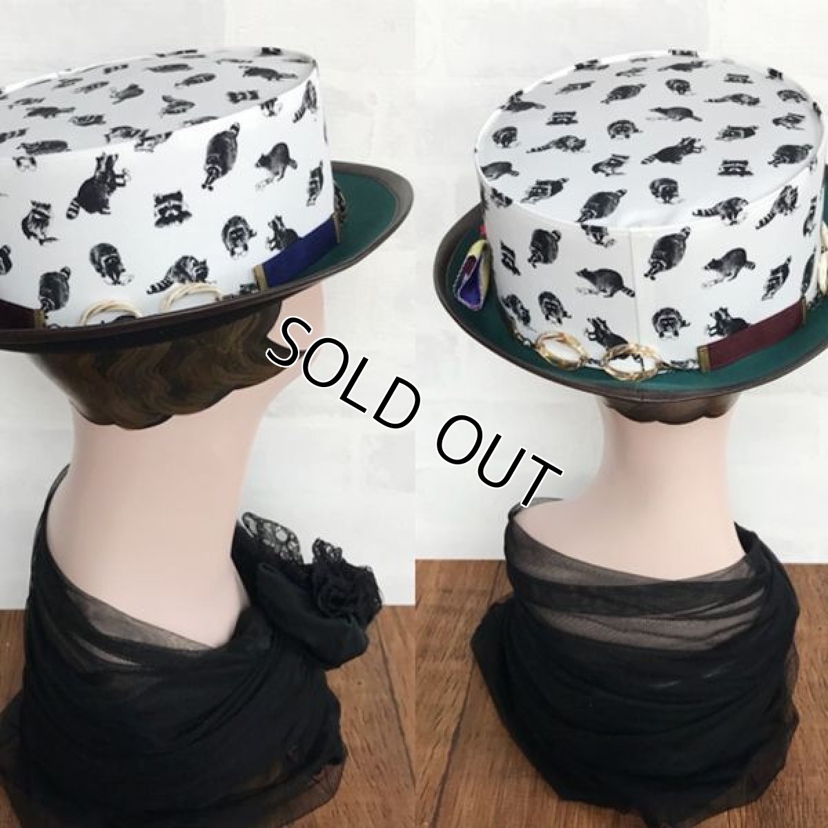 画像3: アライグマタスカル/ハット(ホワイト) (3)