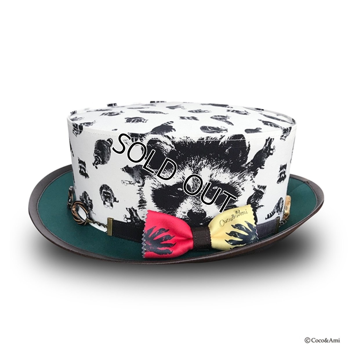 画像1: アライグマタスカル/ハット(ホワイト) (1)