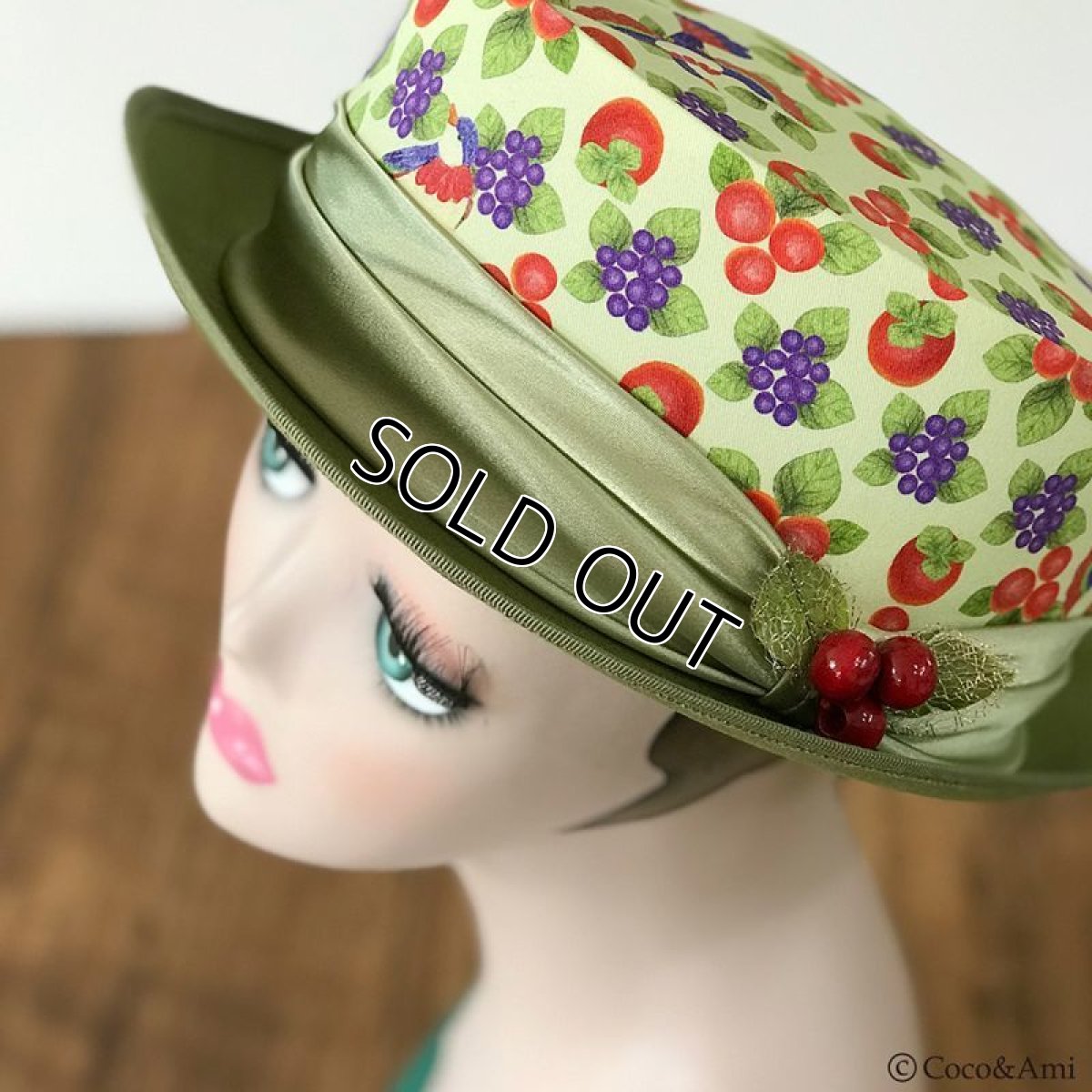 画像2: 【ラスト1点】トロピカぶル/ハット(グリーン) (2)