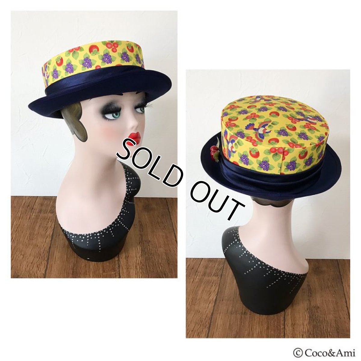 画像5: 【ラスト1点】トロピカぶル/ハット(イエロー) (5)