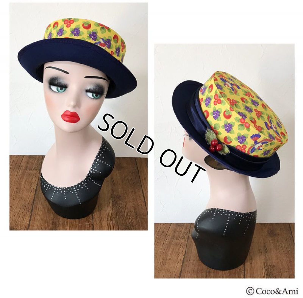 画像4: 【ラスト1点】トロピカぶル/ハット(イエロー) (4)