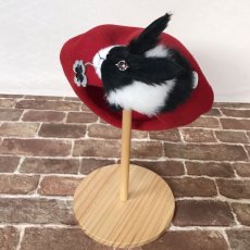 画像2: 【#ここあみレア物祭り】限定品（ウサギベレー）/赤パンダウサギ (2)